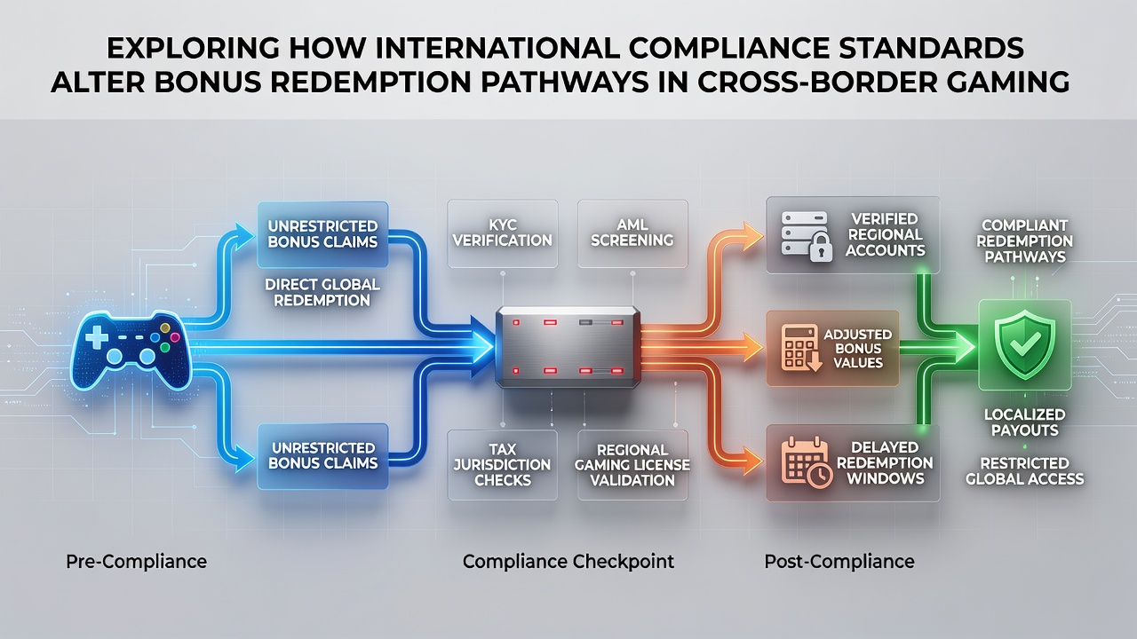 Detailed view of bonus redemption pathway adjustments under international compliance rules