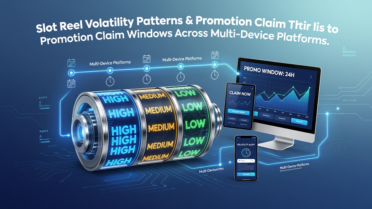 Analysis of slot reel volatility charts displayed across desktop and mobile interfaces showing promotion timing overlaps